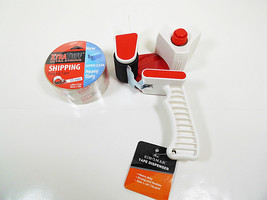 Carton Packing Tape Gun Dispenser with One Roll 10&quot; x 2&quot; Dispensers Ship... - £10.46 GBP