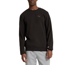 PUMA Men&#39;s Crew Sweatshirt Crew Neck Regular Fit Textured Fabric - $23.74