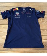 Puma NWT Men’s Red Bull Athletic shirt size M Navy R10 - £29.59 GBP