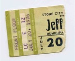Jefferson Starship Concert Ticket Stub July 20, 1976 Austin Texas  - £14.12 GBP