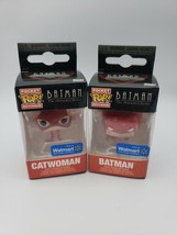 Lot of 2! Batman and Catwoman Valentine Pocket Pop! Keychain by Funko Br... - £28.23 GBP