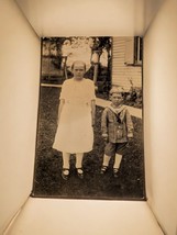 Vintage Postcard Brother Sister Girl In White Dress Boy in Sailor Outfit... - $5.00