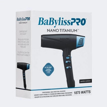 BaByliss PRO Nano Titanium Professional Dual Ionic Dryer Black/Blue BNTM... - $2,669.09 MXN