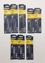 IRWIN1/4&quot;, 1/2&quot;, 7/32&quot;, 7/64&quot;, 15/64&quot; Impact Drill Bit 1/4 in Dia Set of 8 - £30.35 GBP