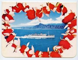 Matson Lines Photo SS Matsonia &amp; S S Lurline Couple On the Bridge - $17.80