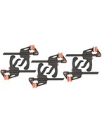 6 Pack- 30&quot; Ratcheting Bar Clamp, 2.5&quot; Throat Depth, Nylon Handle w/Trig... - $41.99