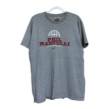Nike Mens Gray Phil Martelli Basketball Short Sleeve T Shirt Size XL - $9.99