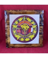 VTG Polish Legion Of American Veterans Wall Clock Lacquered Wood - $756.19 MXN