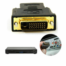 DVI-D Male (24+1 pin) to HDMI Female (19-pin) HD HDTV Monitor Display Adapter - $6.21