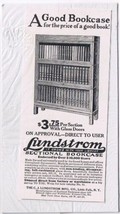 Vintage Print Ad Lundstrom Sectional Bookcase 3&quot; x 6 1/4&quot; - $2.73