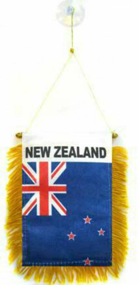 New Zealand Mini Flag 4&quot;x6&quot; Window Banner w/suction cup - $2.88