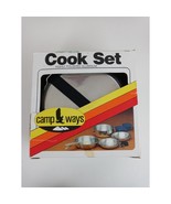 New CAMP WAYS 2-PARTY DELUXE  Camping Cook Set POLISHED Aluminum- 7 PIECE - $19.39