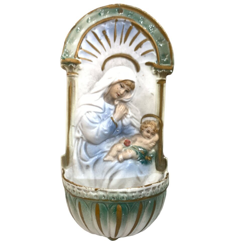Madona and baby Jesus water fountain - $16.62