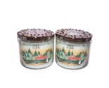 Bath &amp; Body Works Tree Farm 3 Wick Scented Candle Lot of 2 - £36.07 GBP
