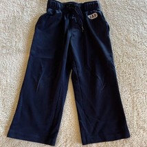 Gap Kids Boys Navy Blue Athletic Elastic Waist Drawstring Pants Pockets 4-5 - $9.31