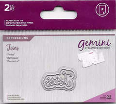 Crafter&#39;s Companion. Gemini. Twins Die Set. - $2.69 CAD