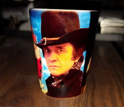 Johnny Cash Young Hat and Giving the Finger CERAMIC Shot Glass Limited E... - $266.04 MXN