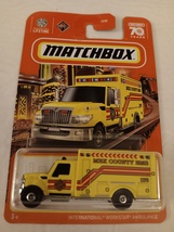 Matchbox 2023 #38 Yellow International Workstar Ambulance MBX Metro Series MOC - £11.79 GBP