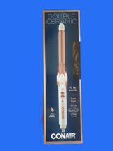 Conair Double Ceramic 3/4" Curling Iron Rose Gold 30-Heat Setting Dual V... - $14.95