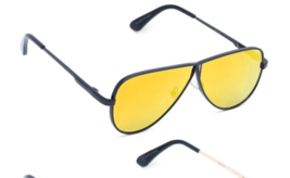 New Yellow Aviator Shape Fashion Sunglasses - £10.12 GBP