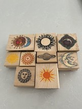 Fabulous New Retired CELESTIAL Wood Mounted Rubber Stamps Buy More &amp; Save! - $4.75 CAD+