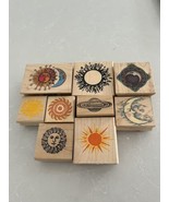 Fabulous New Retired CELESTIAL Wood Mounted Rubber Stamps Buy More &amp; Save! - $3.47+