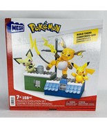 New! MEGA Pokemon Building Kit Pikachu Evolution Set Pichu Raichu - €17,15 EUR