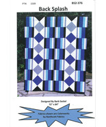 Quilt Kit - Back Splash Barb Sackel 72&quot; x 84&quot; Black Blue Quilting Kit M4... - $1,139.84 MXN
