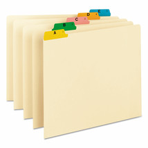 Smead Recycled Top Tab File Guides Alpha 1/5 Tab Manila Letter 25/Set 50180 - $29.97