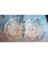 New Mikasa Hibiscus Divided Server 2 Part 13&quot; glass  - £12.11 GBP