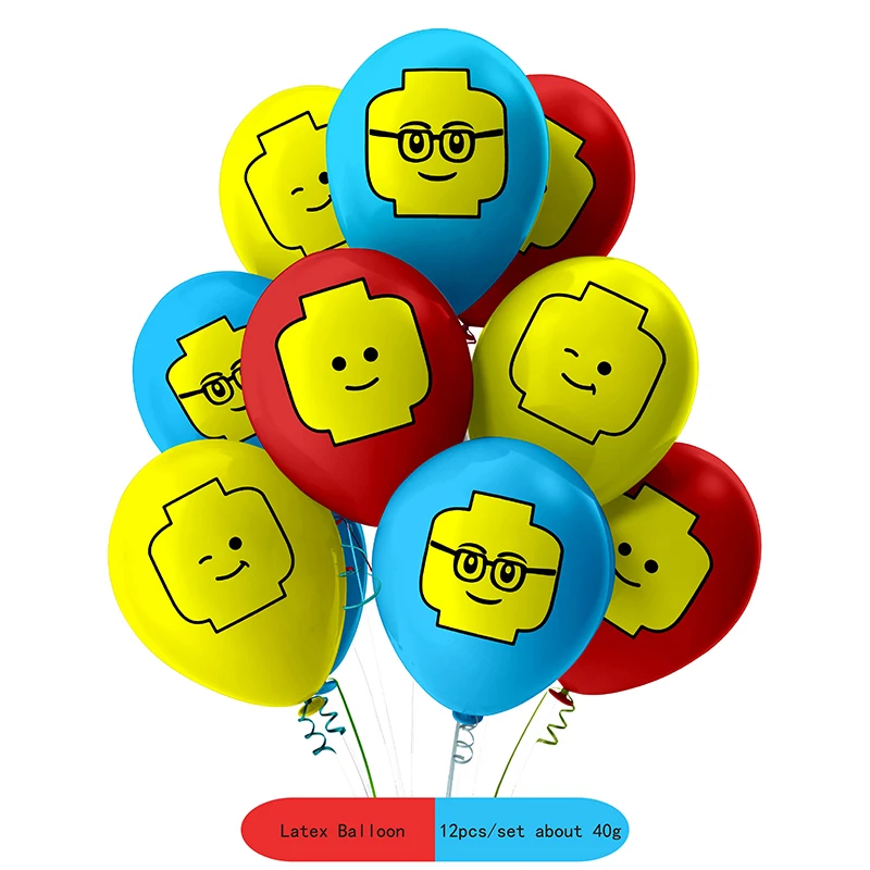 New Toys Building Block Balloon 12 Inch Latex Balloon Baby Shower Childr... - $36.90 MXN