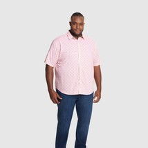 NEW Van Heusen Men&#39;s Big &amp; Tall Printed Short Sleeve Button-Down Shirt  XLT - $26.00