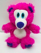 Peek A Boo Toys Bear Plush Stuffed Animal Hot Pink Purple Embroidered Ey... - $8.55