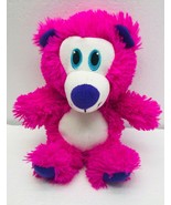 Peek A Boo Toys Bear Plush Stuffed Animal Hot Pink Purple Embroidered Ey... - $160.05 MXN