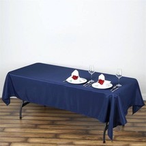 5 Navy Blue 60X102 Rectangle Polyester Tablecloths Wedding Party Decorations Gif - £63.62 GBP