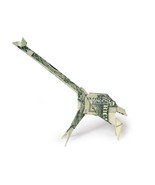 GIRAFFE Money Origami w/ Long Neck - Animal Made of Real Dollar Bill - $33.89 CAD