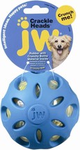 JW Pet Crackle Heads Crackle Ball Dog Toy Assorted 1ea/LG - £12.62 GBP