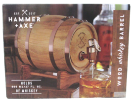 Hammer and Axe Wood Whiskey Barrel 800 ml 27 FL OZ of Whiskey/Spirits - $26.59