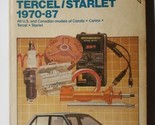 Chilton Repair Guide Toyota Corolla Carina Tercel Starlet 1970-87  #7036 - $8.90
