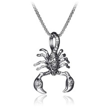Pendant with Chain Necklack Scorpion King 316L Stainless Steel Men&#39;s 24-31 Inch - £16.02 GBP