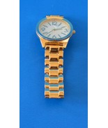Watch/es-Mens Goldtone Pearl Face Stainless Back Japan Movement - $31.50