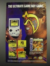 1991 Ljn WWF Super Stars Game Boy Came Ad - The ultimate Game Boy game - £14.54 GBP
