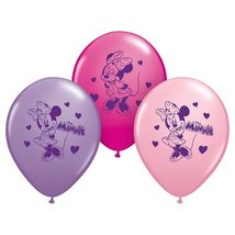 Pioneer Party Group Officially Licensed Disney 12-Inch Latex Balloons, Minnie Mo - £3.97 GBP