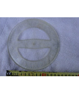Vintage USSR Soviet Russian 360 Degree Angle Drafting Ruler Templates Pr... - $12.69 CAD