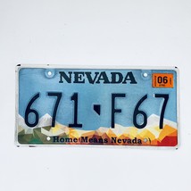 2021 United States Nevada Home Means Nevada Passenger License Plate 671 F67 - £14.81 GBP