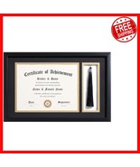 Elegant Matte Black Diploma Frame with Tassel Holder for 8.5x11 Certific... - $69.41 CAD