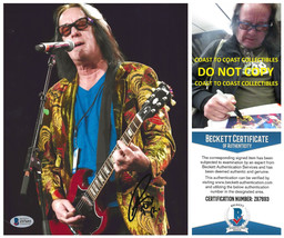 Todd Rundgren Utopia Rocker signed 8x10 photo Beckett COA Proof autograp... - £85.27 GBP