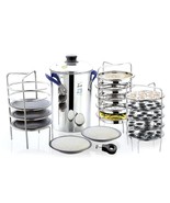 JVL Stainless Steel 15-Piece Multi-Purpose Idly Maker Set - Thatte Idly,... - €75,78 EUR