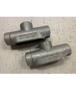 Box of 2 Crouse Hinds TB57 1-1/2&quot; T Condulet Body Form 7 Conduit Body - $93.57 CAD