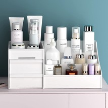 Makeup Desk Organizer With Drawers - Countertop Bathroom Skincare Organizer for  - £31.97 GBP